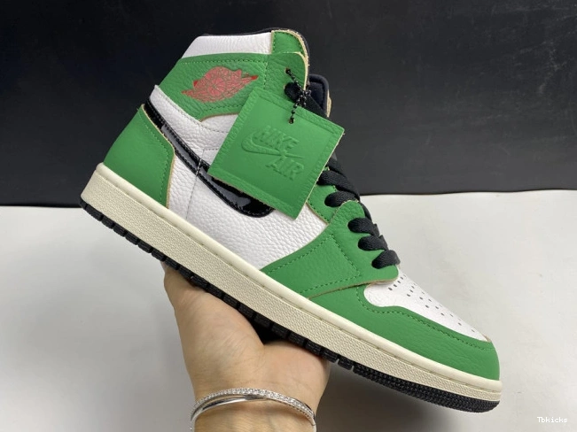 Cheap TBK DB4612-300 Jordan Lucky Air 1 High Retro Green 0705